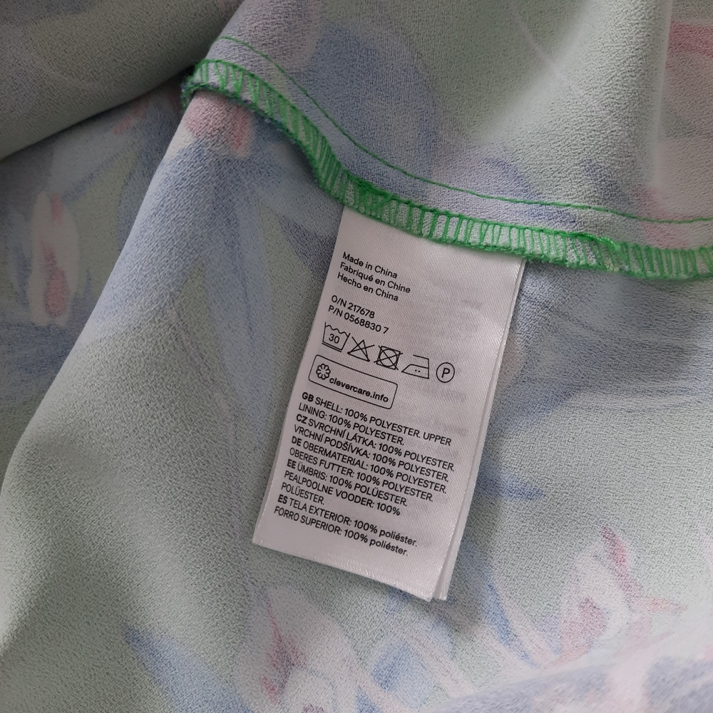H&M Fit and Flare Vibrant Floral Midi Dress, Size 6 - Picture 9 of 10